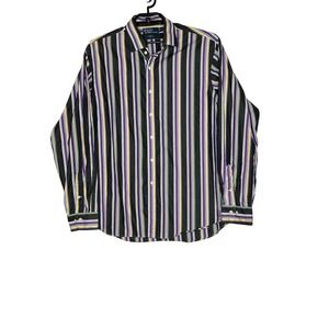 Polo by Ralph Lauren Mens Regent Custom Fit Striped Button Down Shirt XXL Preppy